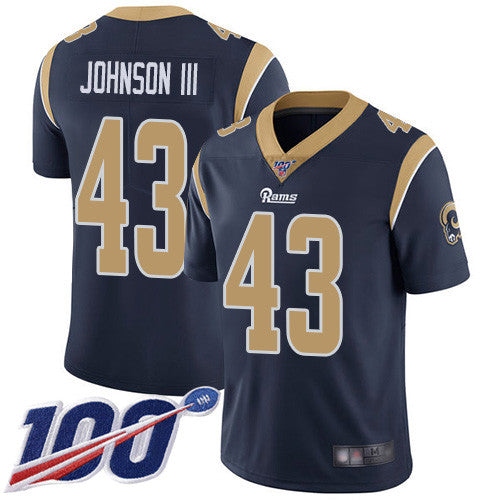 John Johnson III Los Angeles Rams navy Vapor jersey