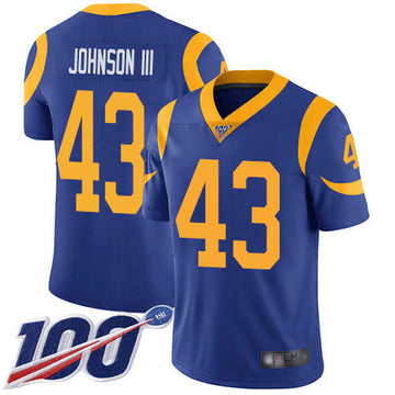 John Johnson III Los Angeles Rams royal Vapor jersey