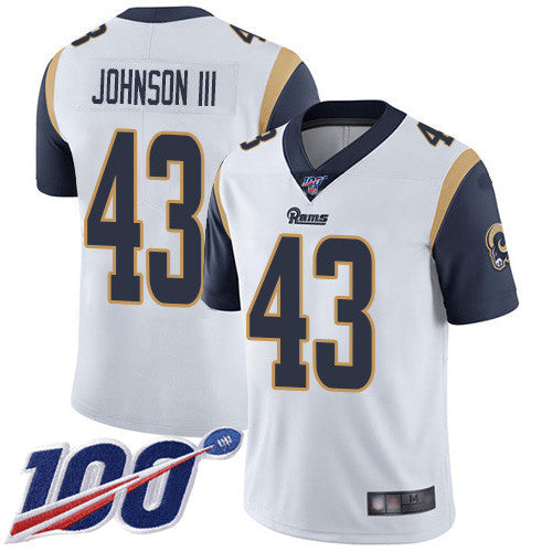 John Johnson III Los Angeles Rams white Vapor jersey