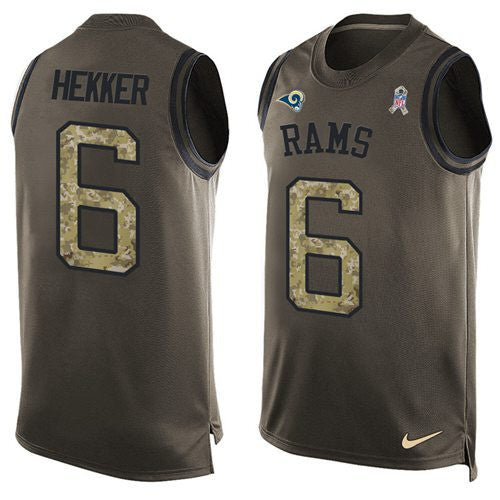 Johnny Hekker Los Angeles Rams green Salute To Service jersey