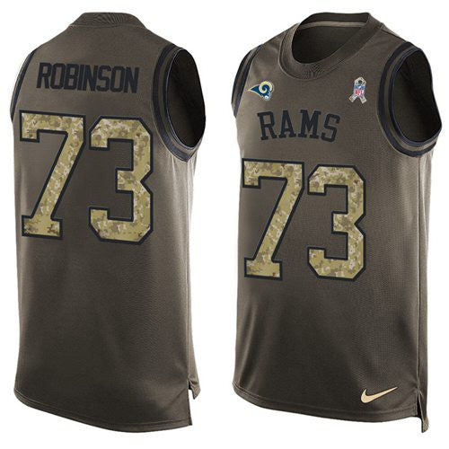 Greg Robinson Los Angeles Rams green Salute To Service jersey