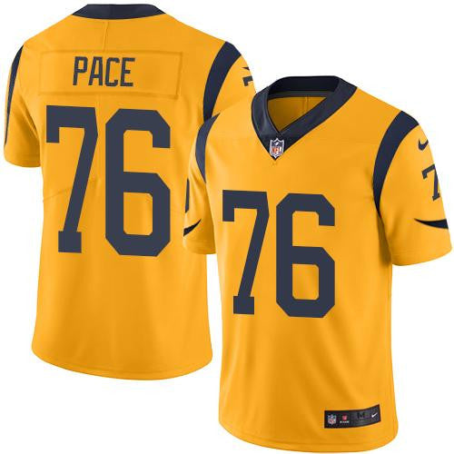 Orlando Pace Los Angeles Rams gold Limited jersey