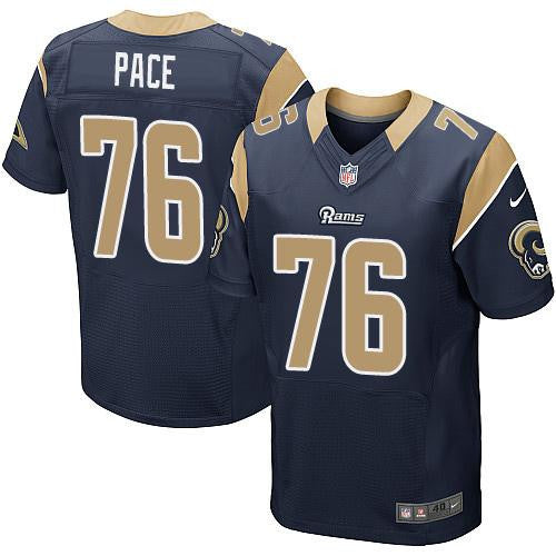 Orlando Pace Los Angeles Rams navy Elite jersey