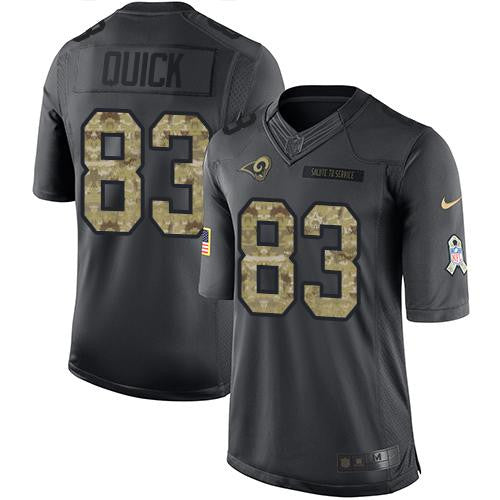 Brian Quick Los Angeles Rams black Salute To Service jersey