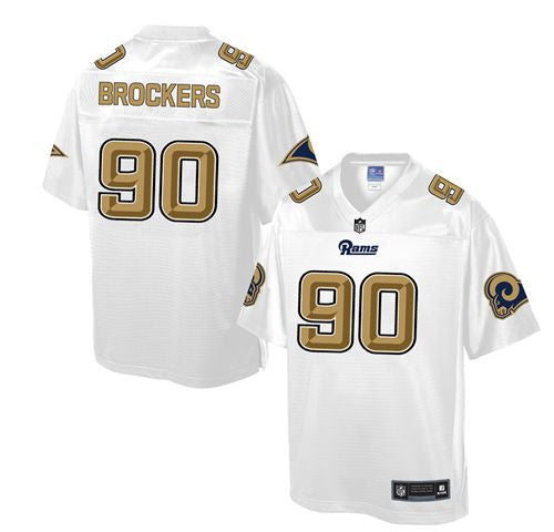 Michael Brockers Los Angeles Rams white Pro Line jersey