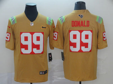 Aaron Donald Los Angeles Rams gold Untouchable jersey