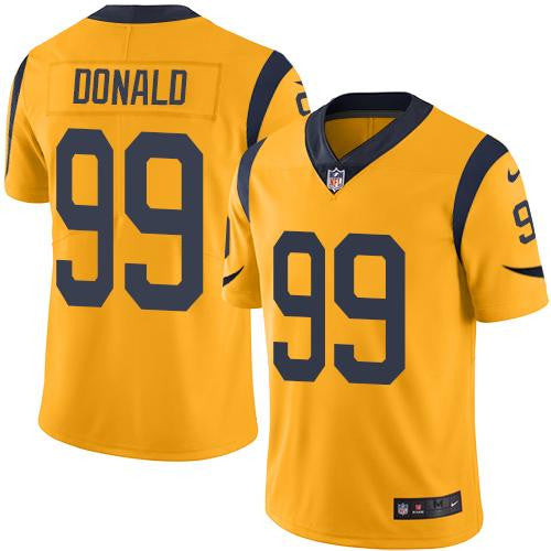 Aaron Donald Los Angeles Rams gold Limited jersey
