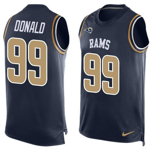 Aaron Donald Los Angeles Rams navy Limited jersey