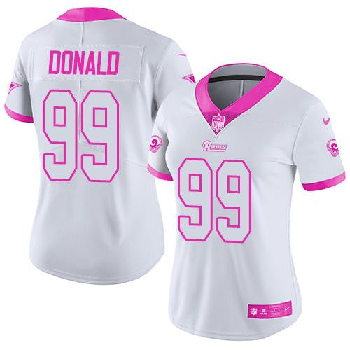 Aaron Donald Los Angeles Rams white Limited jersey