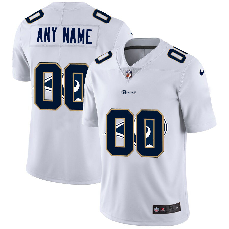 Custom Los Angeles Rams white Untouchable jersey