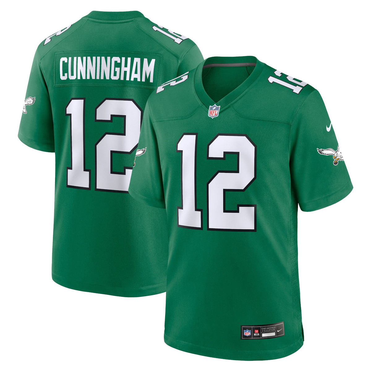 Randall Cunningham Philadelphia Eagles green Alternate jersey