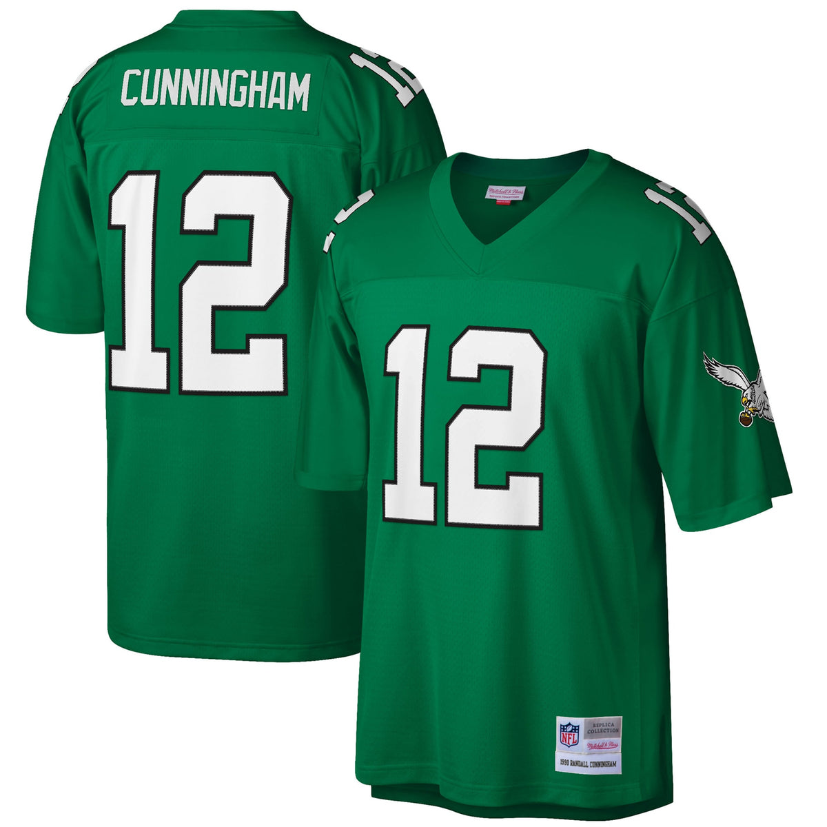 Randall Cunningham Philadelphia Eagles green jersey