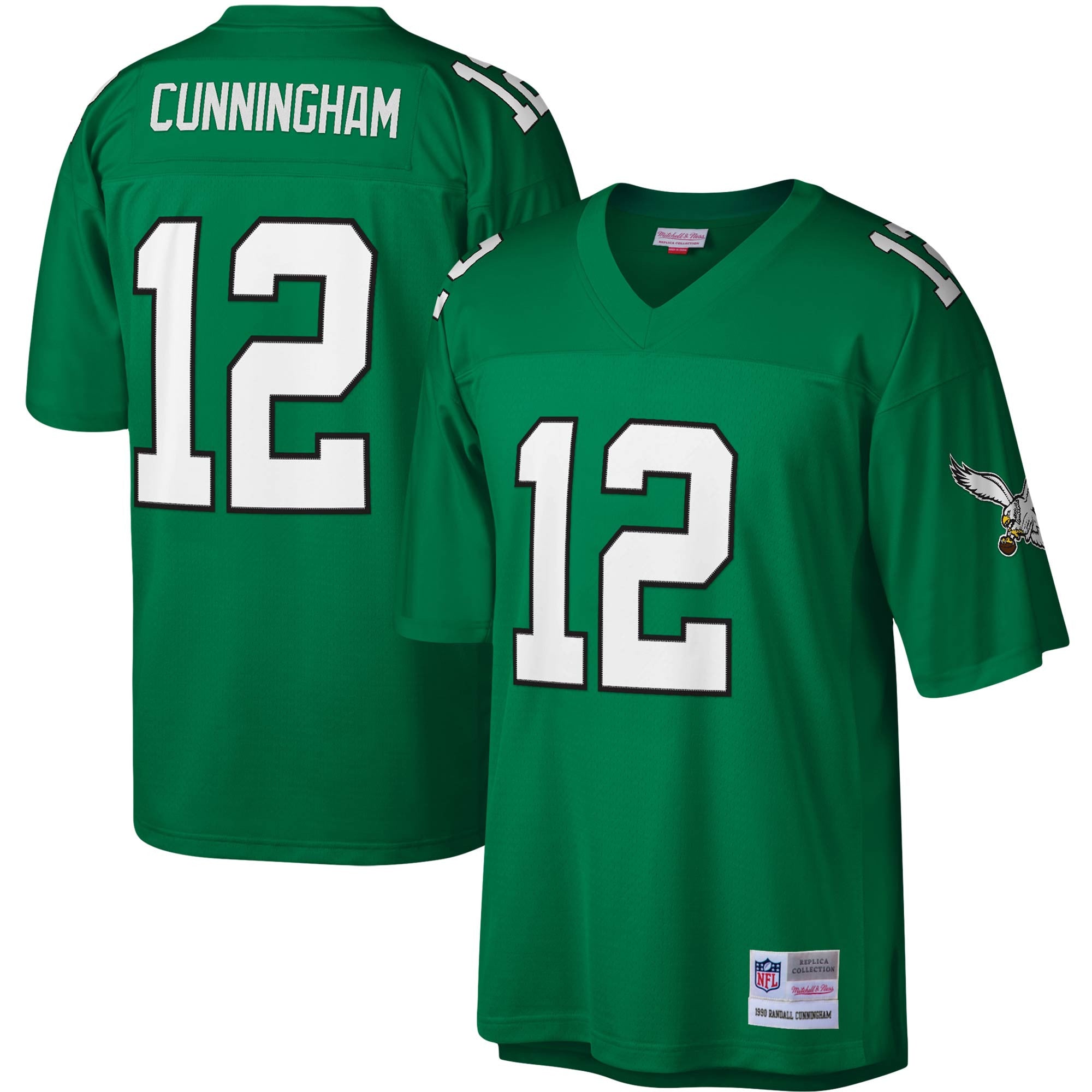 Randall Cunningham Philadelphia Eagles green jersey