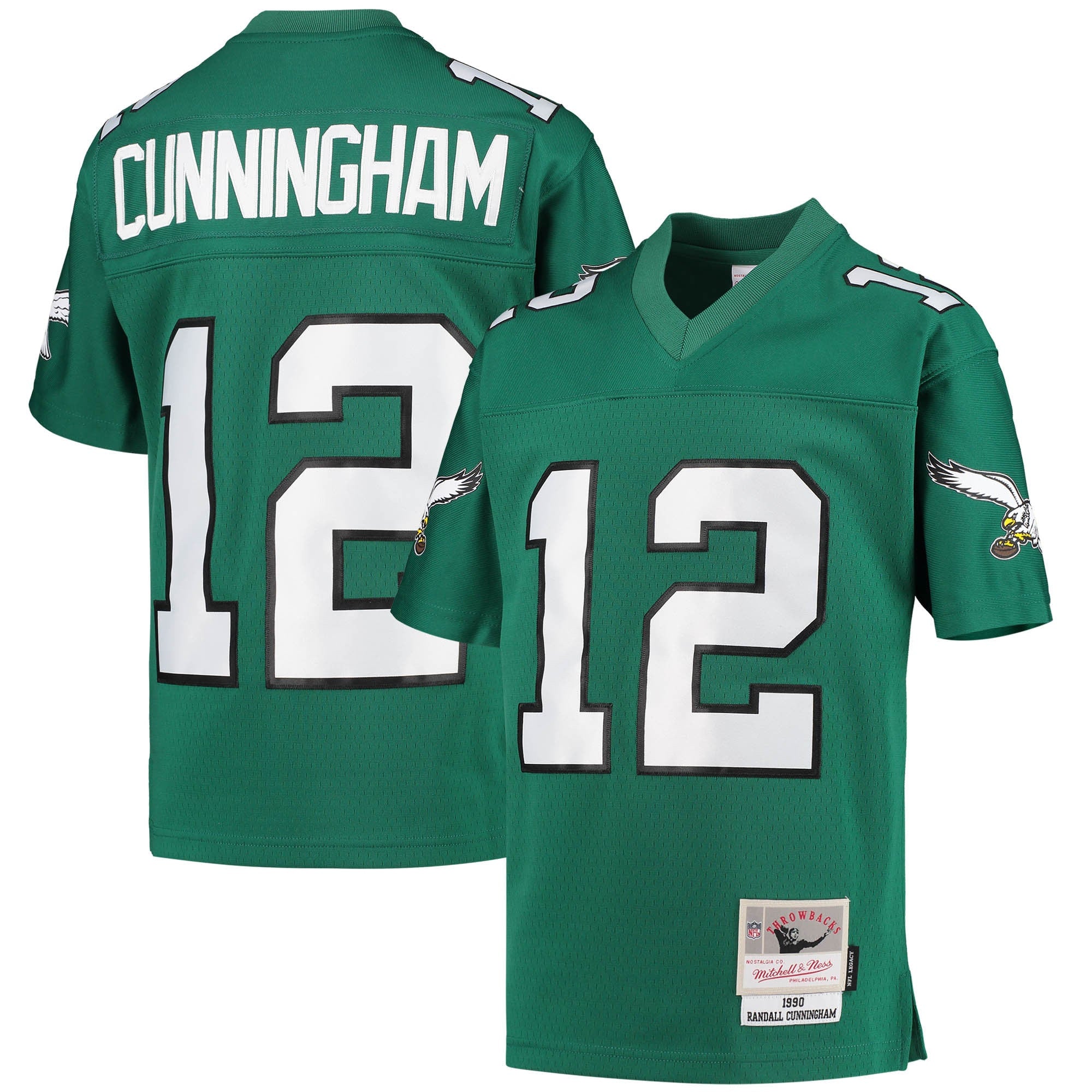 Randall Cunningham Philadelphia Eagles green jersey