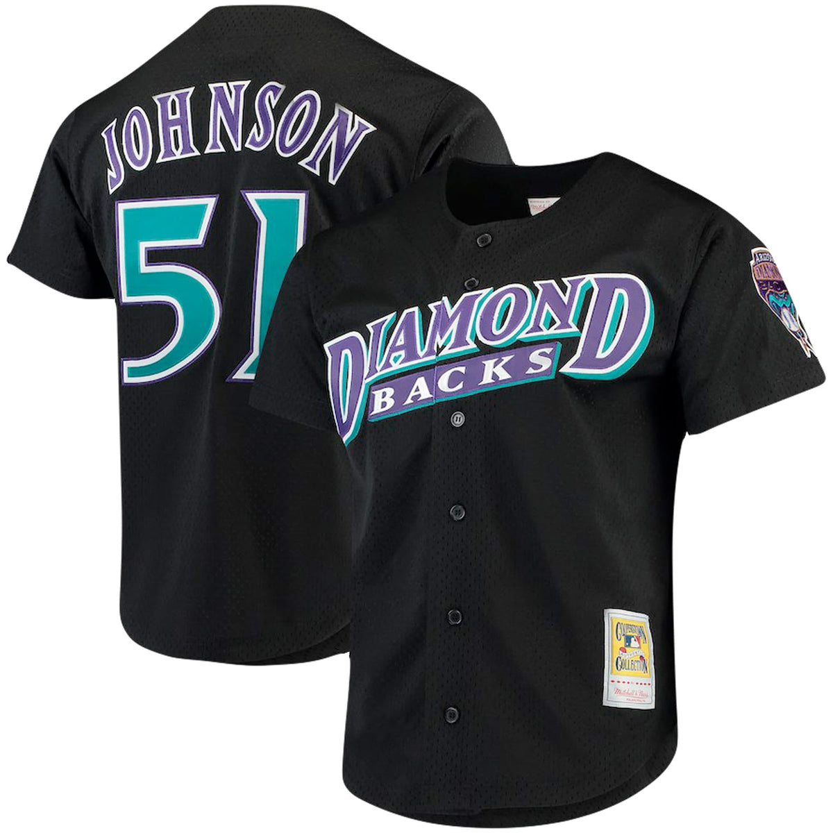 Randy Johnson Arizona Diamondbacks black Cooperstown jersey