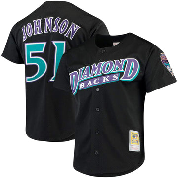 Randy Johnson Arizona Diamondbacks black Cooperstown jersey