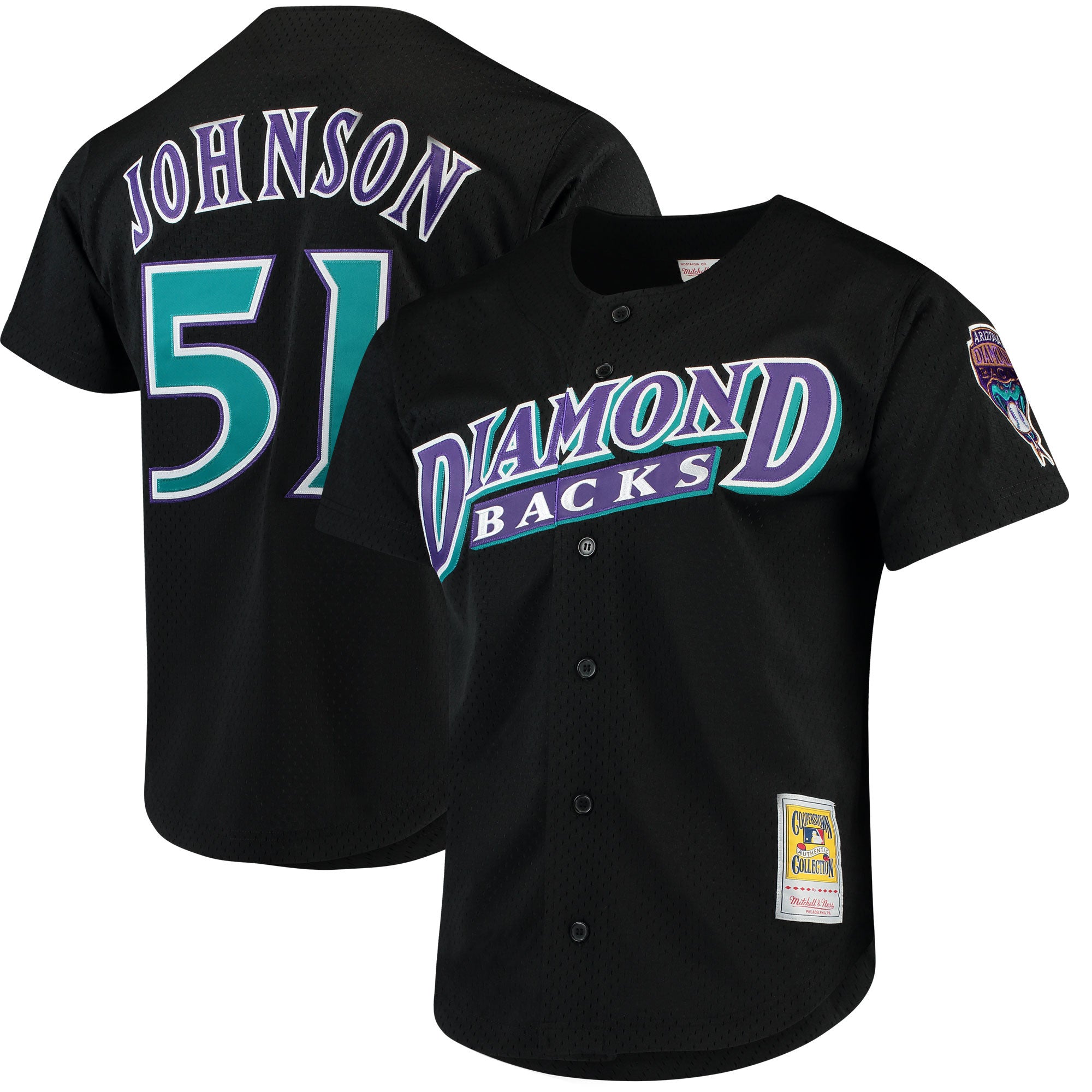 Randy Johnson Arizona Diamondbacks black Cooperstown jersey