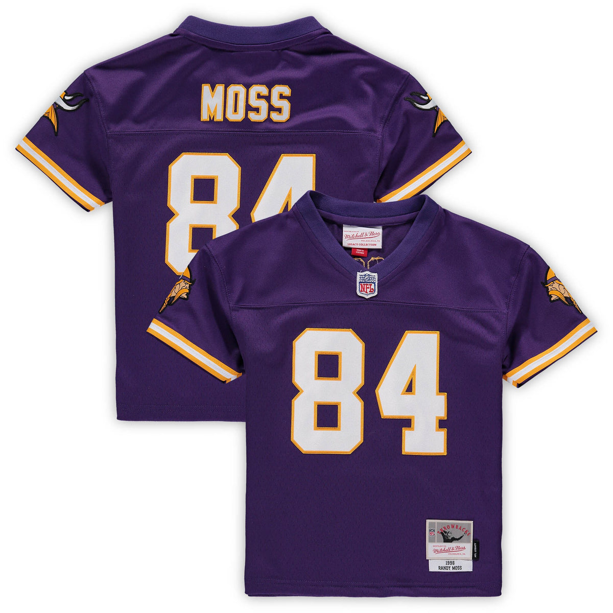 Randy Moss Male Preschool Minnesota Vikings purple jersey