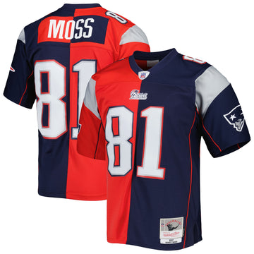 Randy Moss New England Patriots navy Split jersey