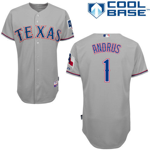 Andrus Texas Rangers grey jersey