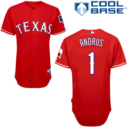 Andrus Texas Rangers red jersey