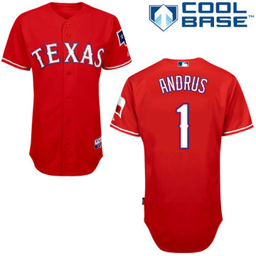 Andrus Texas Rangers red jersey