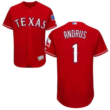 Elvis Andrus Texas Rangers red jersey
