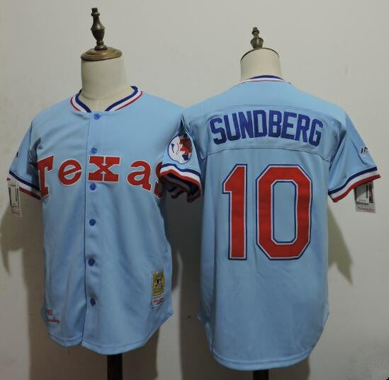Jim Sundberg Texas Rangers blue Throwback jersey