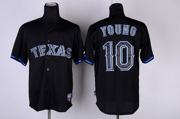 Young Texas Rangers black Fashion jersey