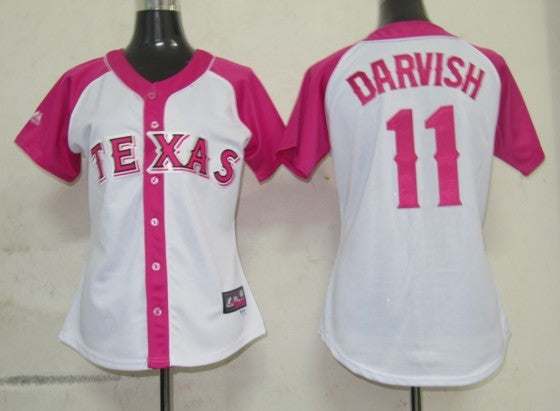 Darvish Women Texas Rangers pink Fashion jersey