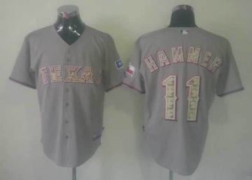 Hammer Grey Texas Rangers camo Camo jersey