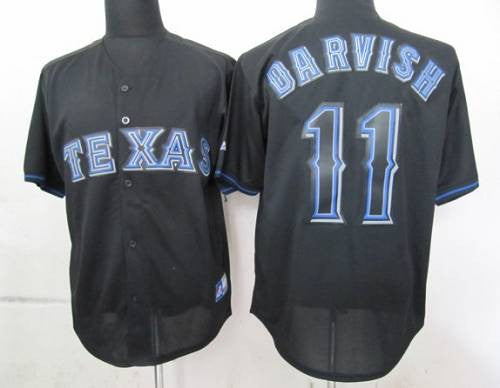 Yu Darvish Texas Rangers black Fashion jersey