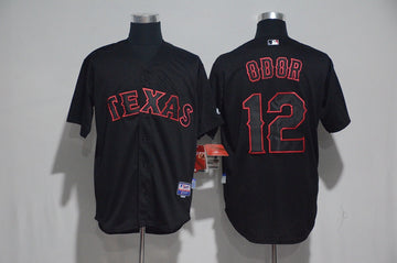 Rougned Odor Texas Rangers black jersey