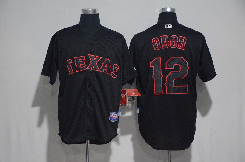 Rougned Odor Texas Rangers black jersey