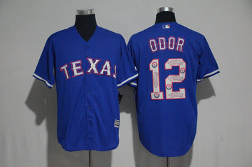 Rougned Odor Texas Rangers blue jersey
