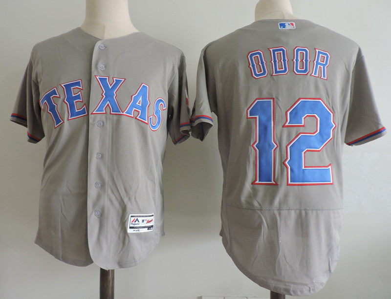 Rougned Odor Texas Rangers gray jersey