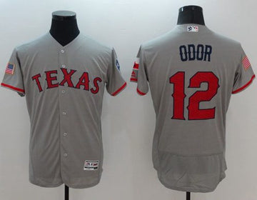 Rougned Odor Texas Rangers grey Fashion jersey
