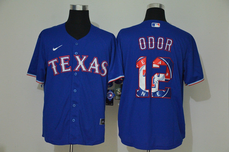 Rougned Odor Texas Rangers royal Fashion jersey