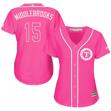 Will Middlebrooks Texas Rangers pink jersey