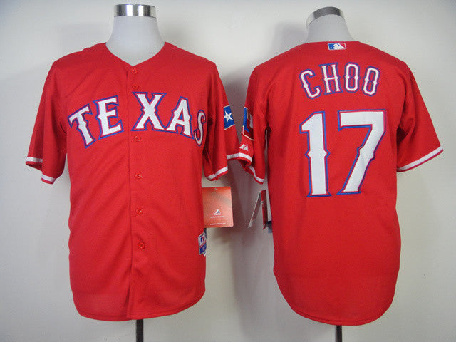 Choo Texas Rangers red jersey
