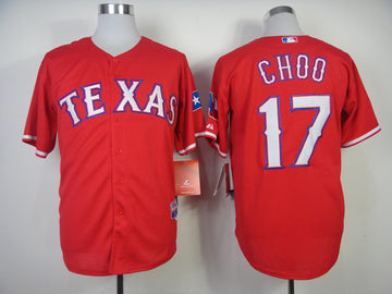 Choo Texas Rangers red jersey