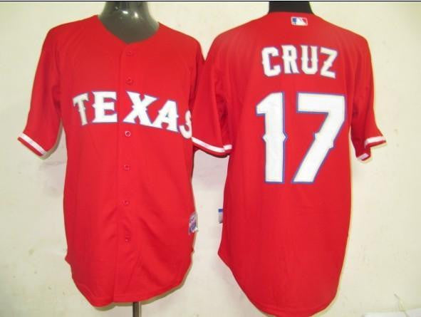 Cruz Texas Rangers red jersey