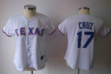 Cruz Texas Rangers white jersey