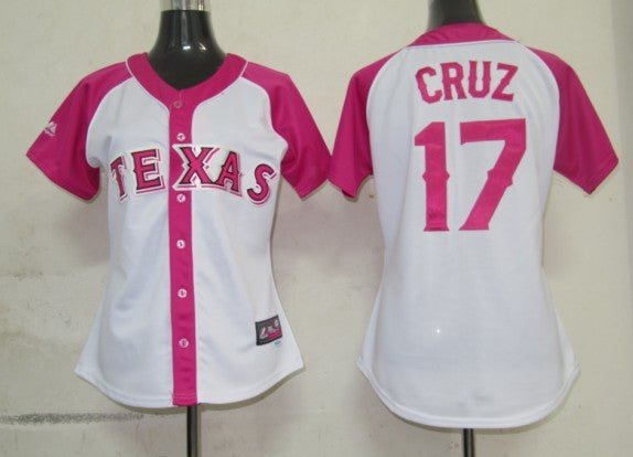 Cruz Women Texas Rangers pink Fashion jersey