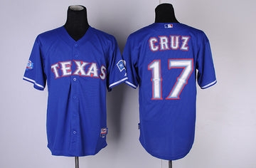 Nelson Cruz Texas Rangers blue jersey