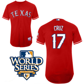Nelson Cruz Texas Rangers red jersey