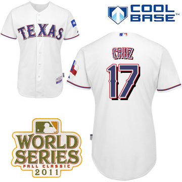 Nelson Cruz Texas Rangers white jersey