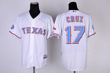 Nelson Cruz Texas Rangers white jersey