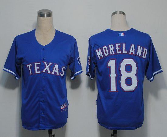 Mitch Moreland Texas Rangers blue jersey