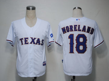 Mitch Moreland Texas Rangers white jersey